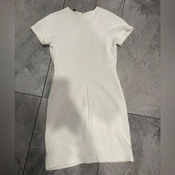 Aqua Elegant Ivory Mini Dress - Picture 2 of 3